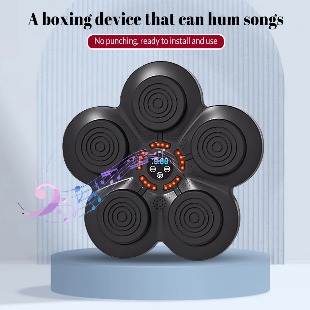 Music Boxing Machine, Smart Music Boxing, Wall-Mounted Smart Bluetooth Music Boxing Trainer, Suitable for Home, Indoor and Gym