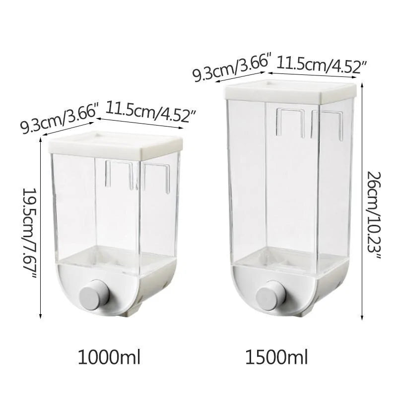 Wall-Mounted Multi-Grain Sealed Jars