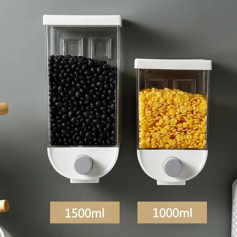 Wall-Mounted Multi-Grain Sealed Jars