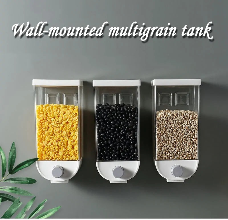 Wall-Mounted Multi-Grain Sealed Jars